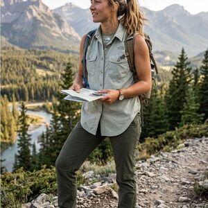 The North Face Sage Green Hiking Vest